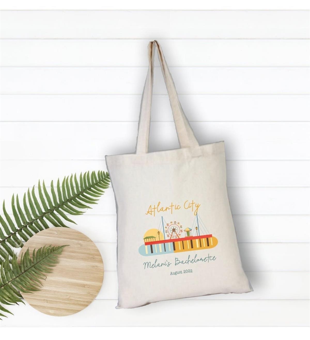 ''Atlantic City'' Map Farewell to Bekatlık Gift Cloth Bag