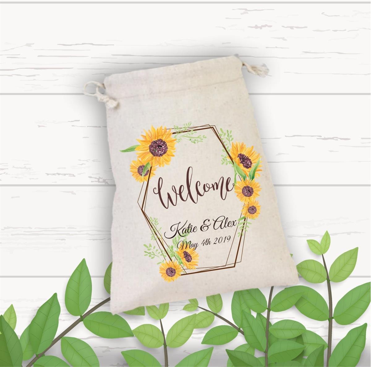 Sunflower Themed Single Farewell/Wedding Gift Pouch