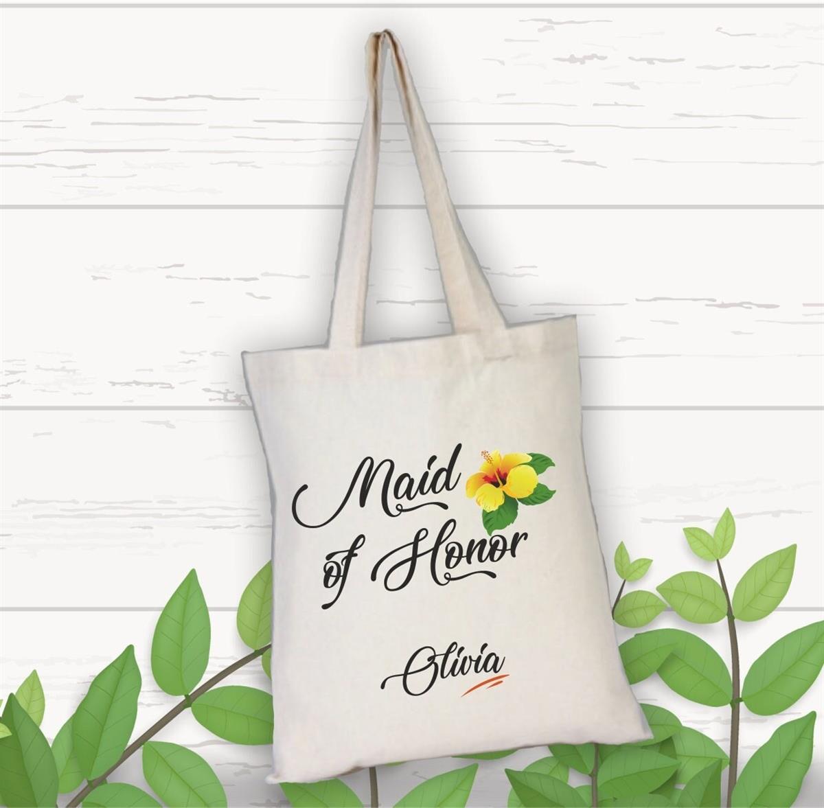 Flower patterned cloth bag