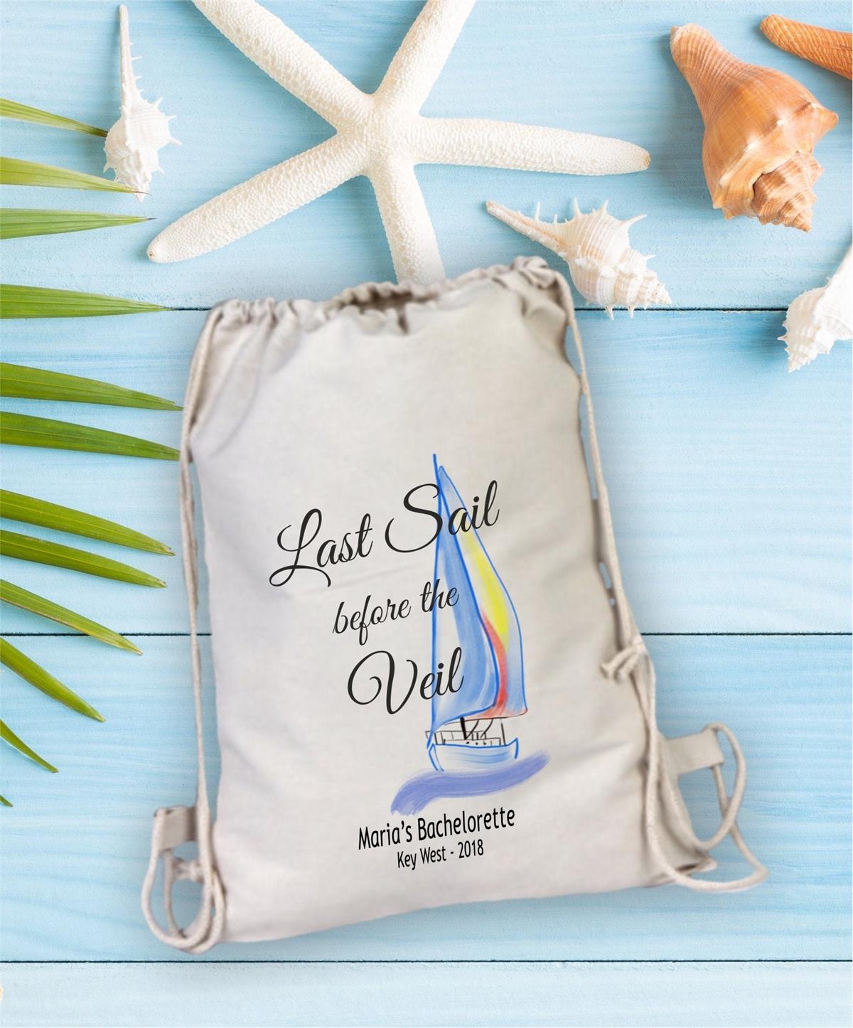 Sea -themed single farewell party gift cloth bag