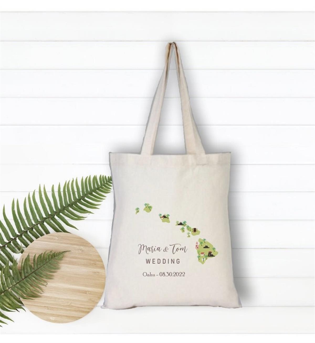 Hawaii themed personalized cloth bag