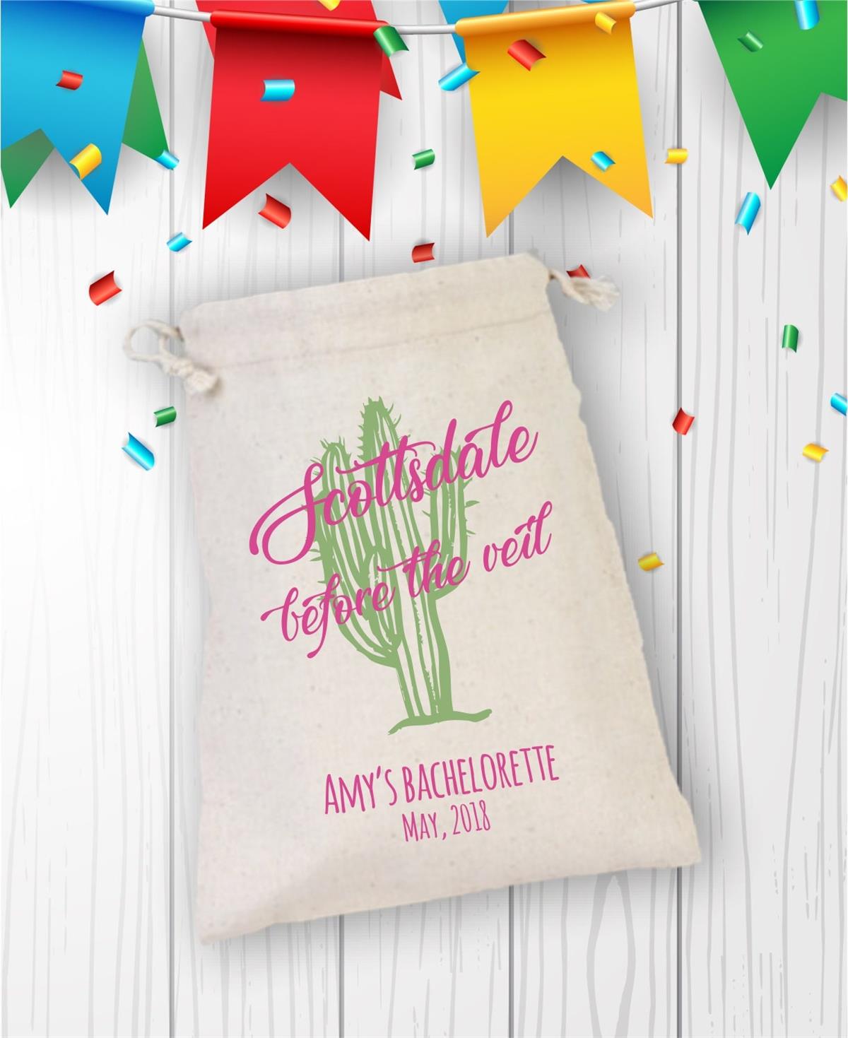 Cactus Picture Personalized Gift Pouch