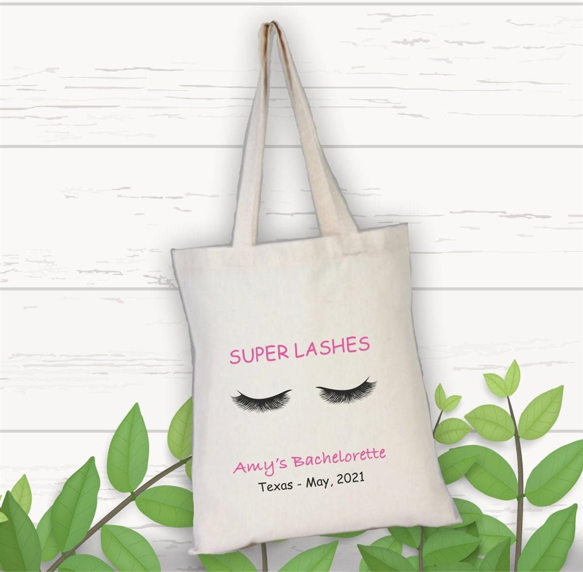 Eyelash patterned cloth bag