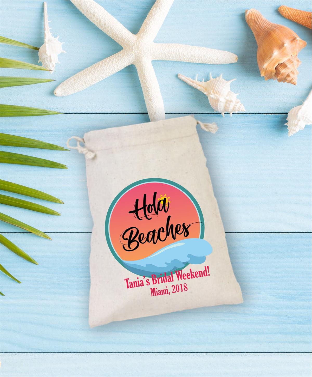 A cloth pouch for the personalized bachelor party