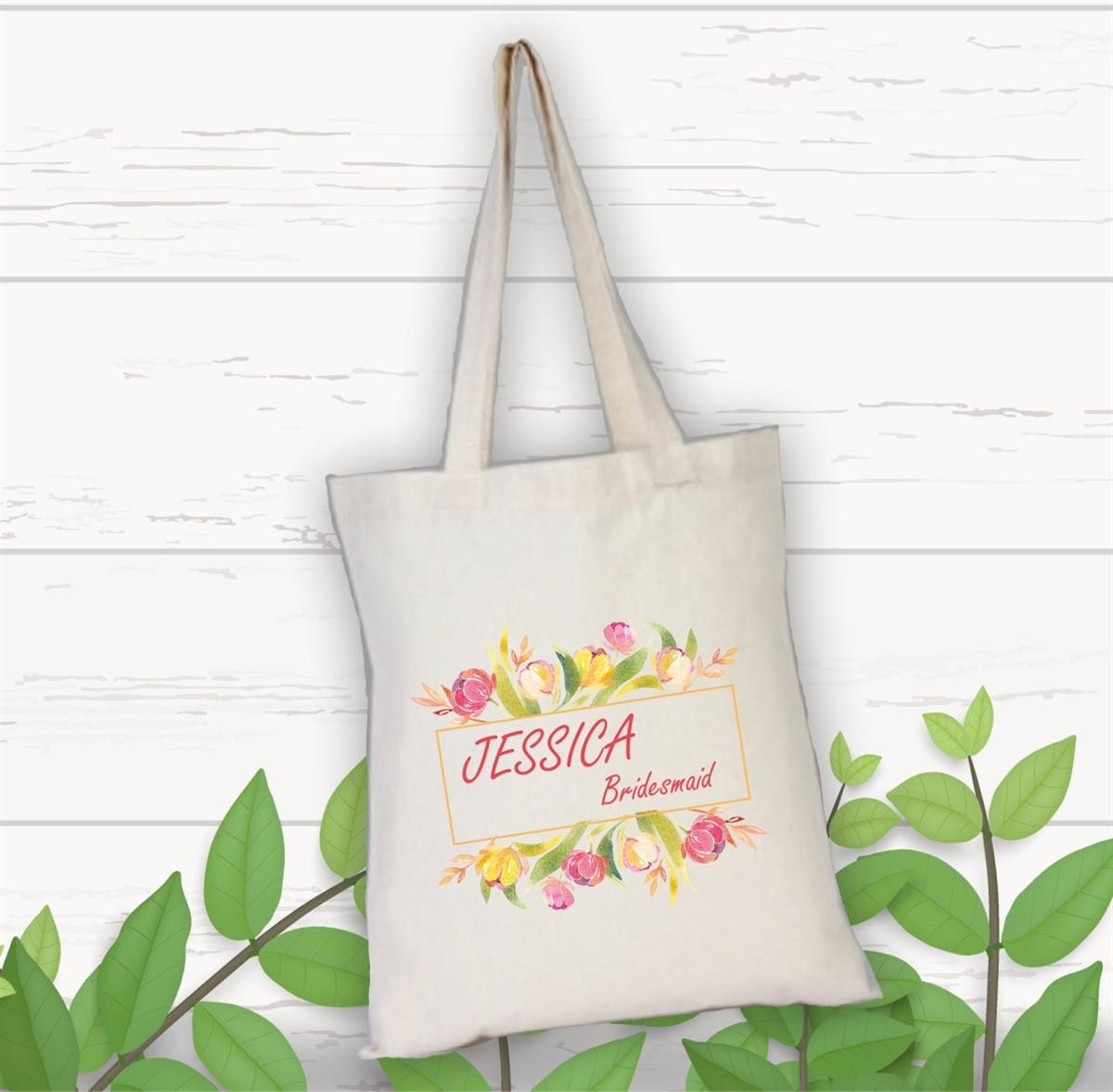 Cloth Bag for Single Flower Patterned Bachelor Party