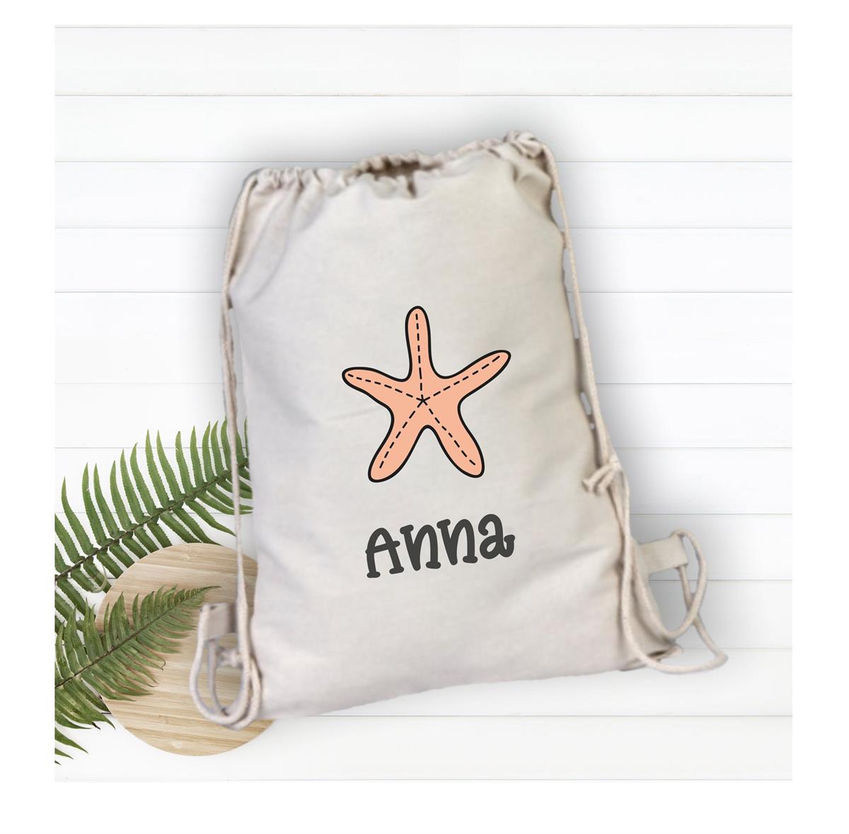 Sea Star Patterned Pool Backpack for Personalized Children