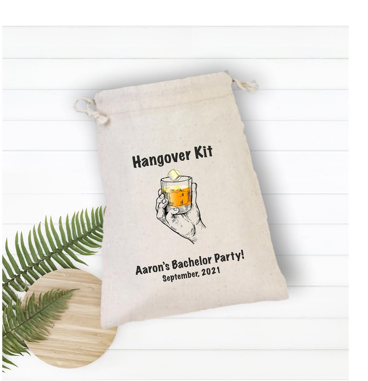 Gift pouch for bachelor party for personalized men