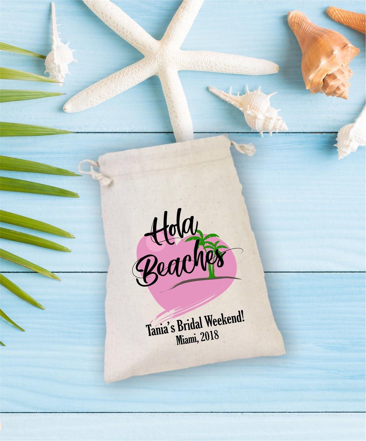 Clash pouch for a personalized heart patterned bachelor party