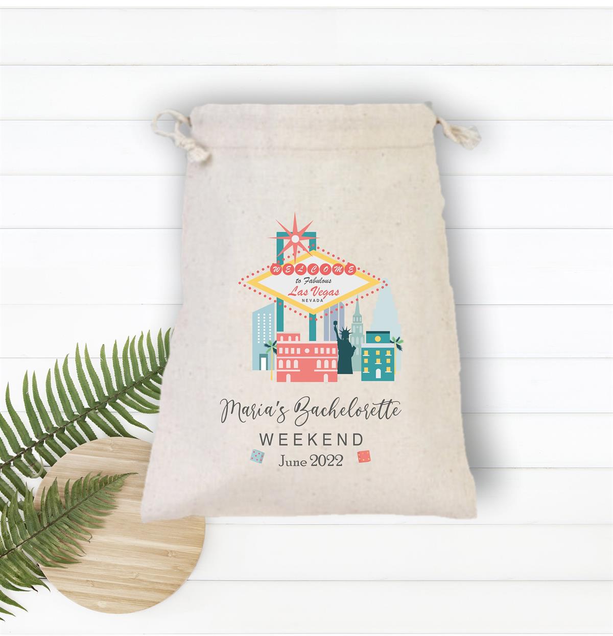 Clash pouch for a personalized Las Vegas themed bachelor party