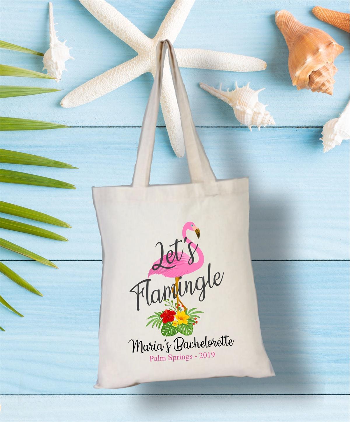 Cloth Bag for Single Single Party Written with Personalized Lets Flaming