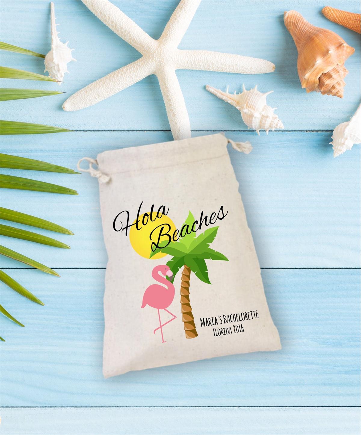 Clash pouch for a personalized miami patterned bachelor party