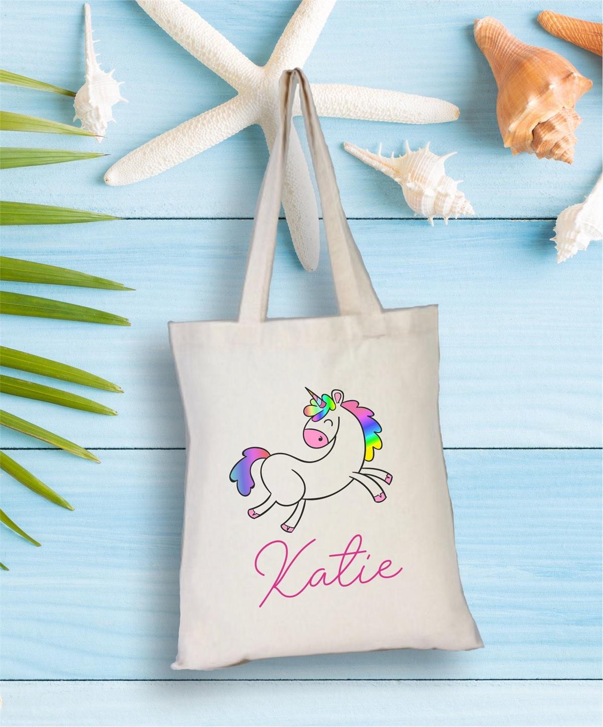 Personalized Unicorn Patterned Cloth Bag