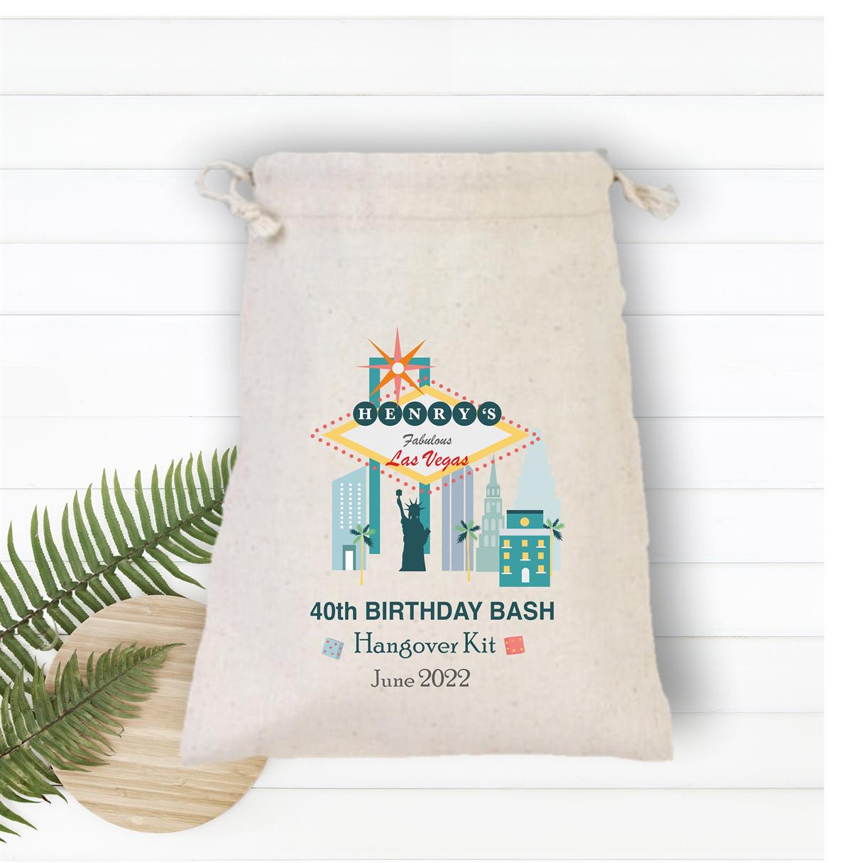 Las Vegas Themed Birthday Gift Pouch