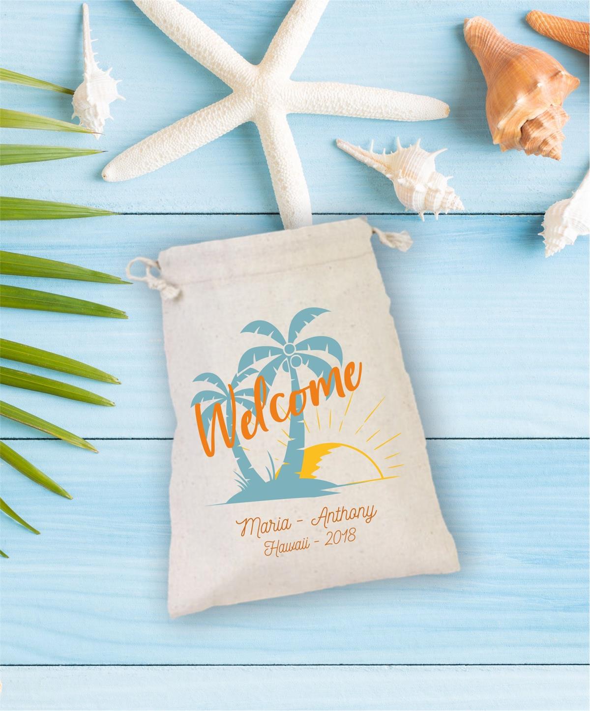 Palm Tree Day Care Single Bachelor Gift Pouch