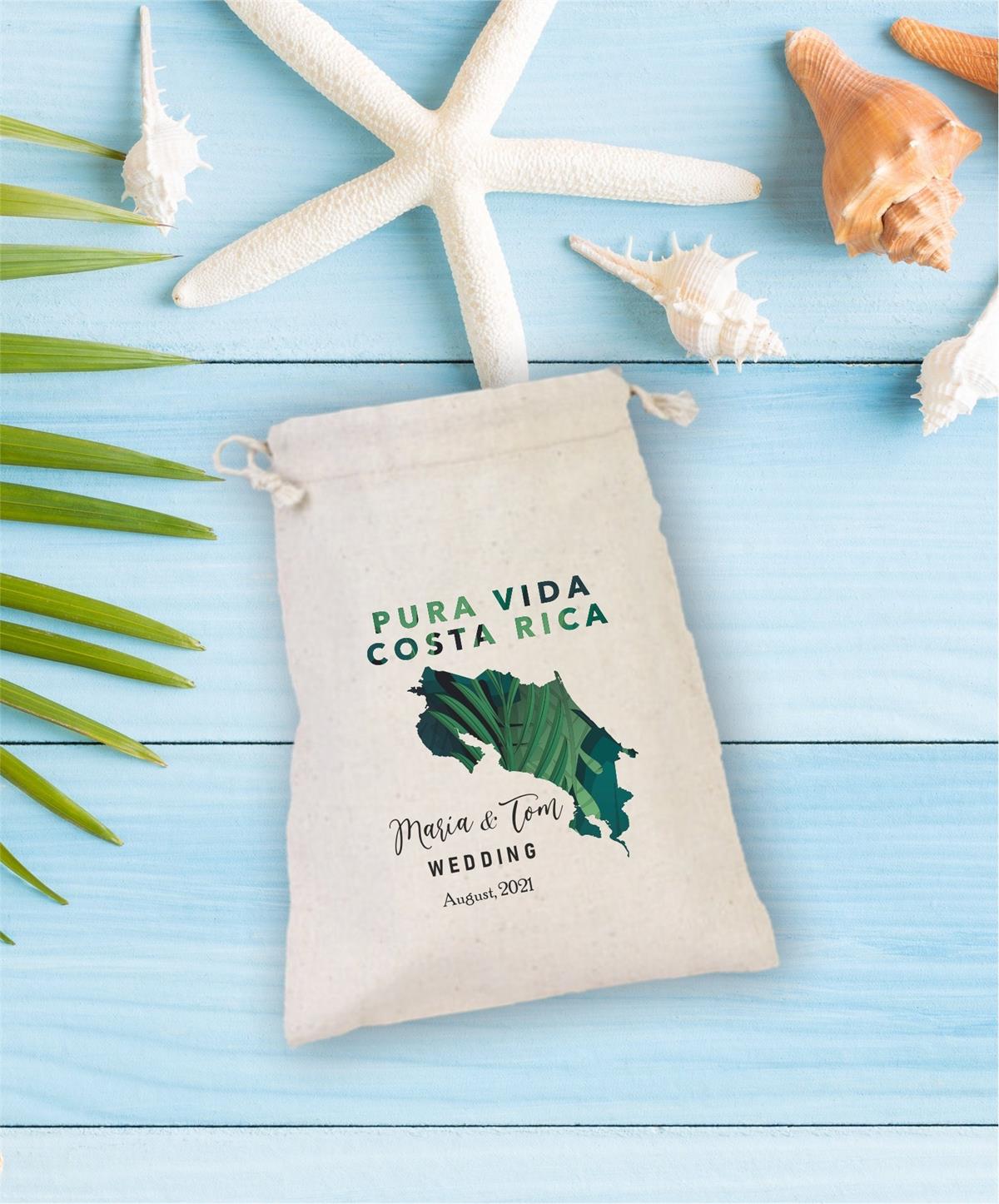 Pura Vida Costa Rica Themed GIFT SIZE Farewell Pouch