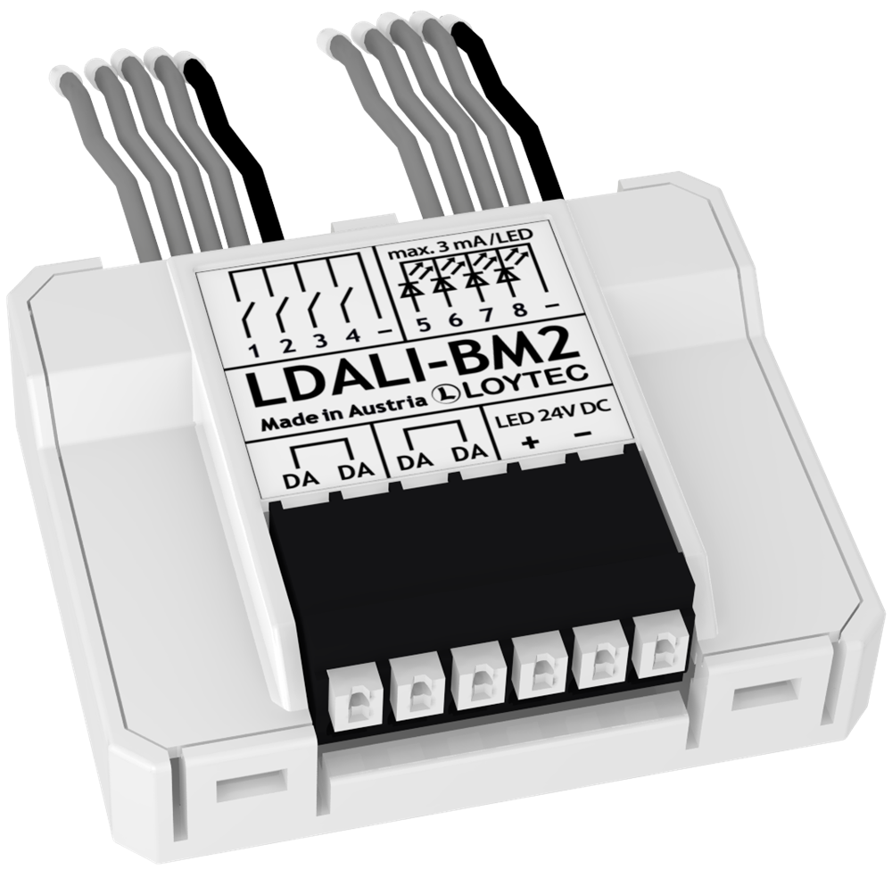 LoytecLDALI-BM2Loytec LDALI-BM2 DALI Quadruple DALI pushbutton couplerHaberleşmeli Sensörler