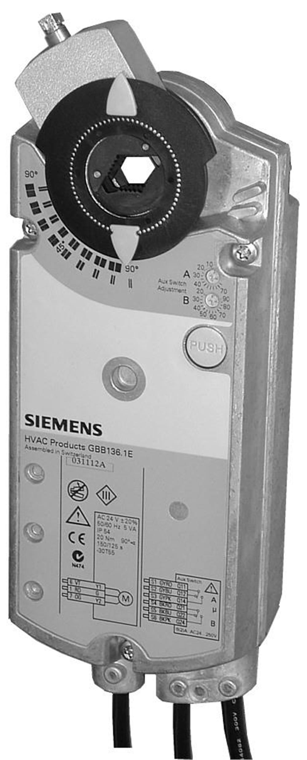 SiemensGBB331.1ESiemens GBB331.1E Rotary Tip Hava Damper MotoruRotary Hava Damper Motorları
