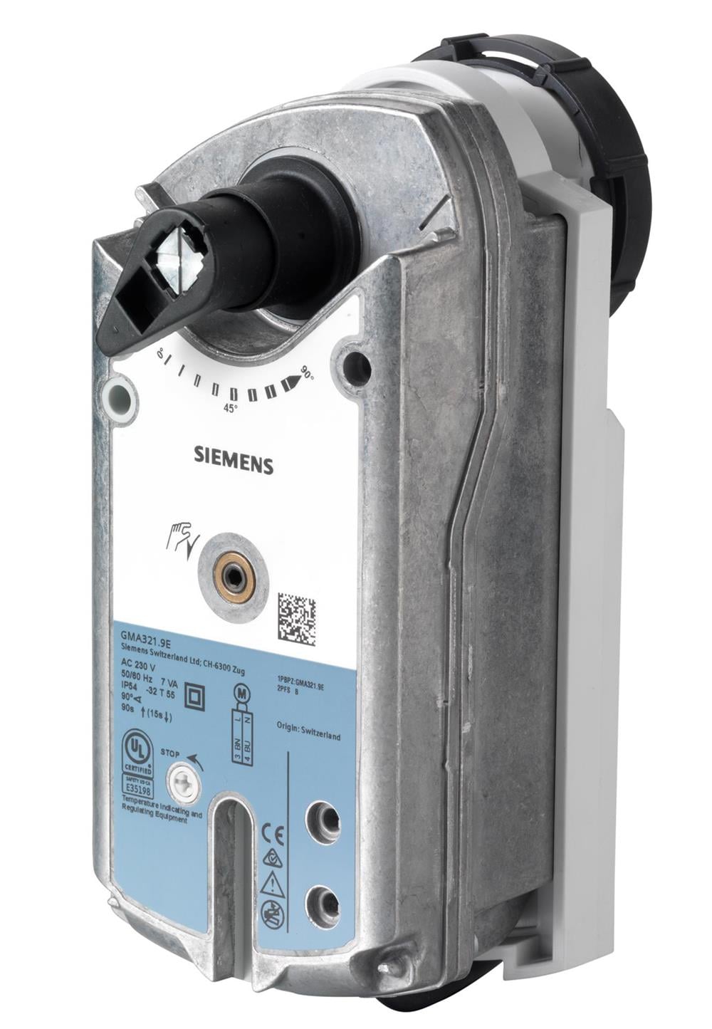 SiemensGMA321.9ESiemens GMA321.9E Küresel Vana Motoru AC 230 V, On-Off, 7 Nm2 ve 3 Yollu Vana Motorları