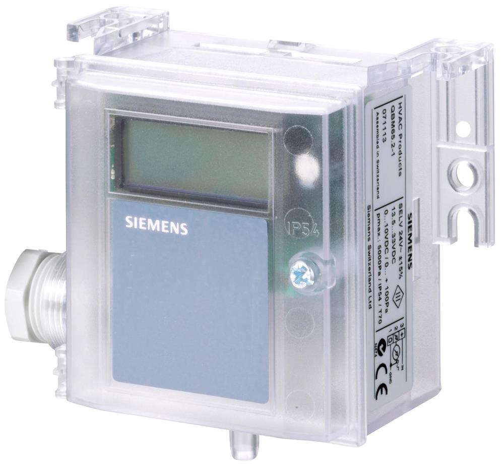 SiemensQBM3020-3DSiemens QBM3020-3D Fark Basınç Sensörü (Hava)Fark Basınç Sensörleri