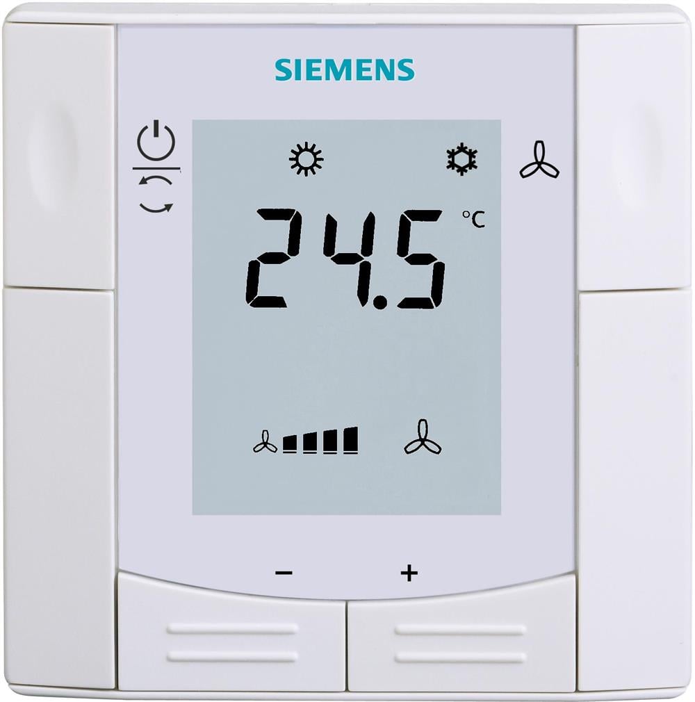 SiemensRDF340Siemens RDF340 Dijital Kablolu Sıva Altı Fan Coil Oda TermostatıDijital Kablolu Fan Coil Termostatları