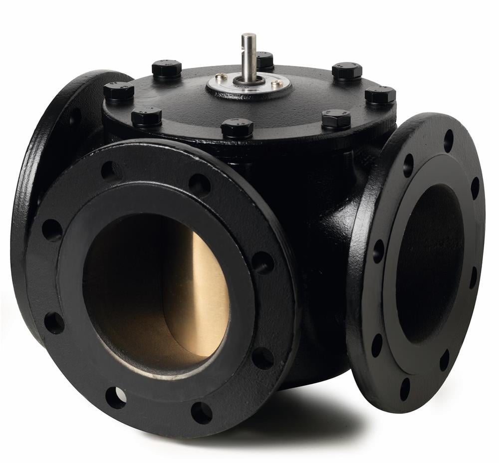 SiemensVBF21.100Siemens VBF21.100 3 Yollu Rotary Tip Flanşlı Vana Gövdesi DN100 (4