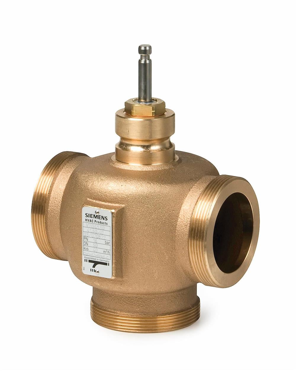 SiemensVXG41.40Siemens VXG41.40 3 Yollu Lineer Tip Dış Dişli Vana Gövdesi, DN40 (1 1/2