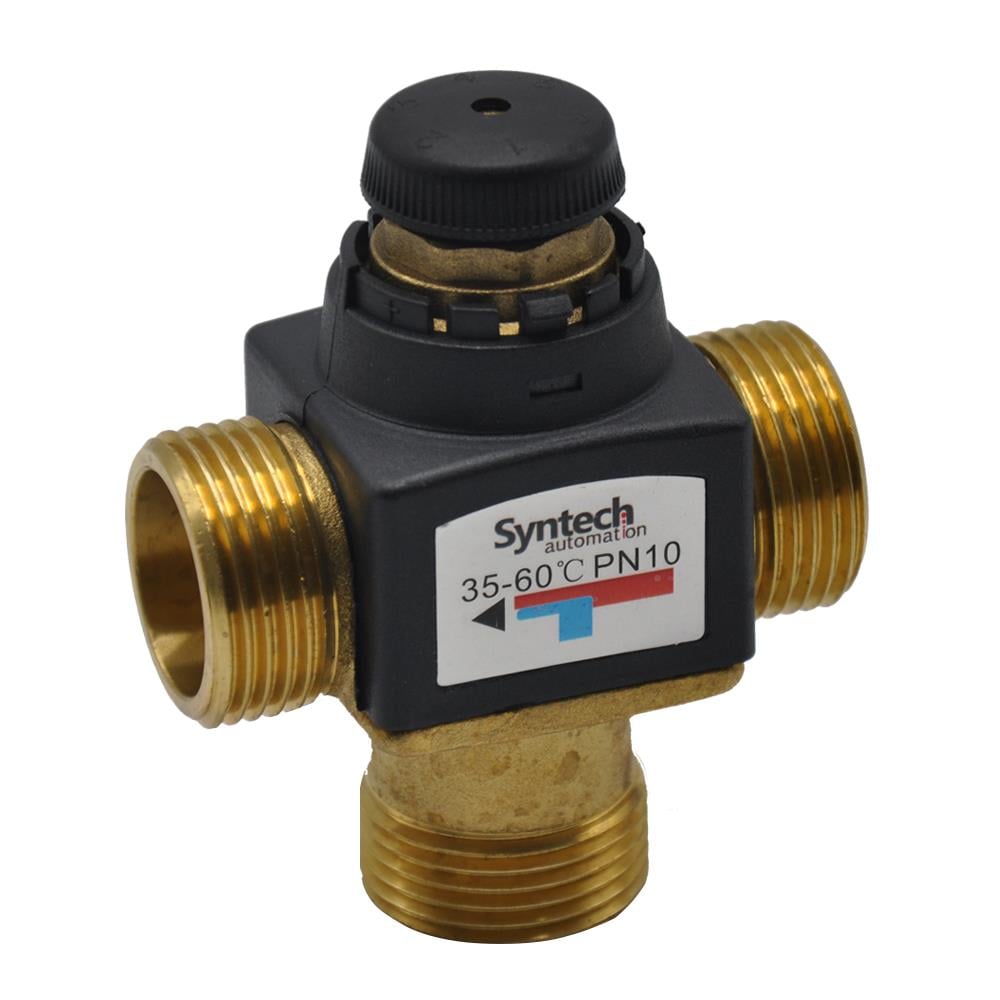 SyntechSYNTKVD25Syntech SYNTKVD25 Dış Dişli Termostatik Karışım Vanası (Haşlama Vanası), DN25 (1