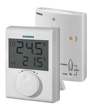 SiemensRDH100RF/SETSiemens RDH100RF/SET Dijital Ekran Kablosuz Oda TermostatıDijital Kablosuz Oda Termostatları