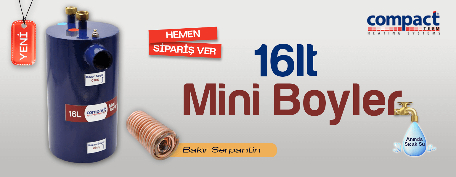 Boduç Boyler, Ani Su Isıtıcı, Mini Boyler, 16 lt