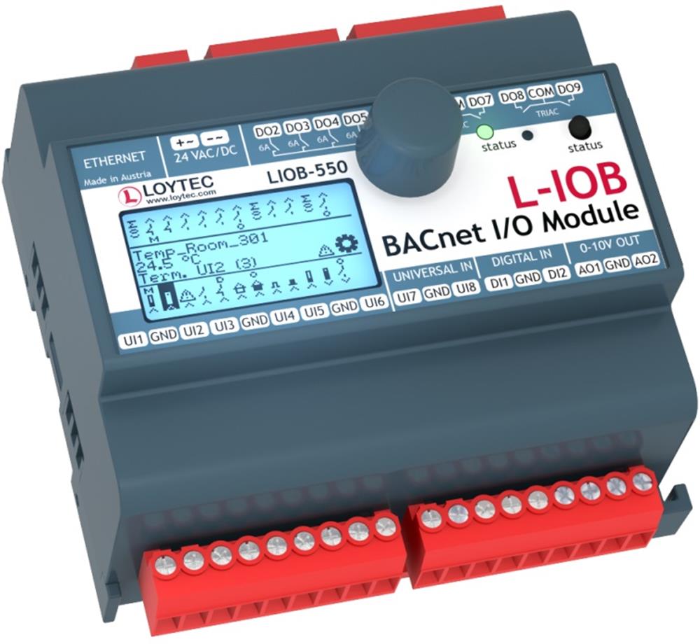 LoytecLIOB-550Loytec LIOB-550 LIOB-BIP I/O BACnet ModulI/O Modüller