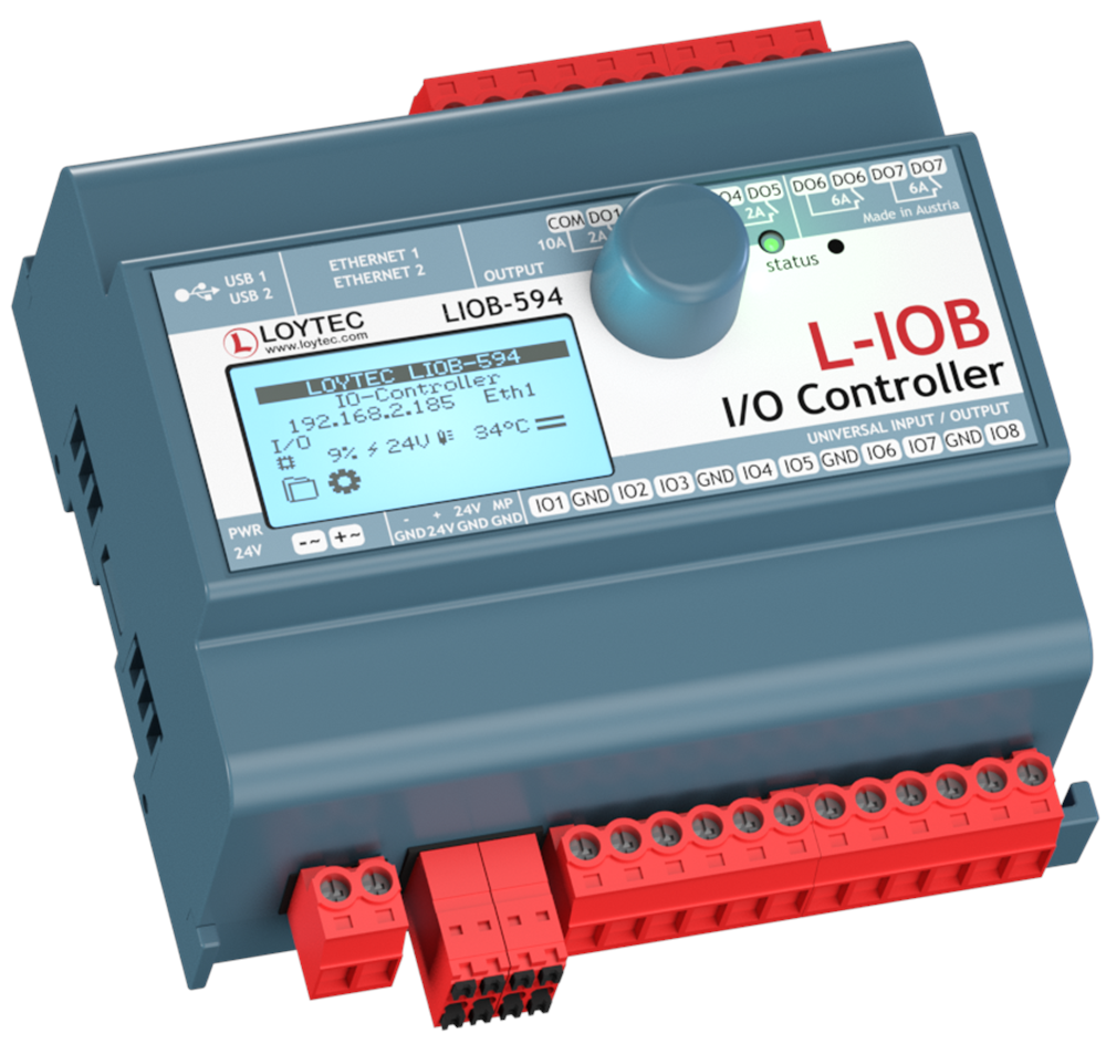 LoytecLIOB-594Loytec LIOB-594 L-IOB BACnet Modbus Haberleşmeli Dahili Web-Serverlı Programlanabilir Kontrol CihazıKontrol Cihazları