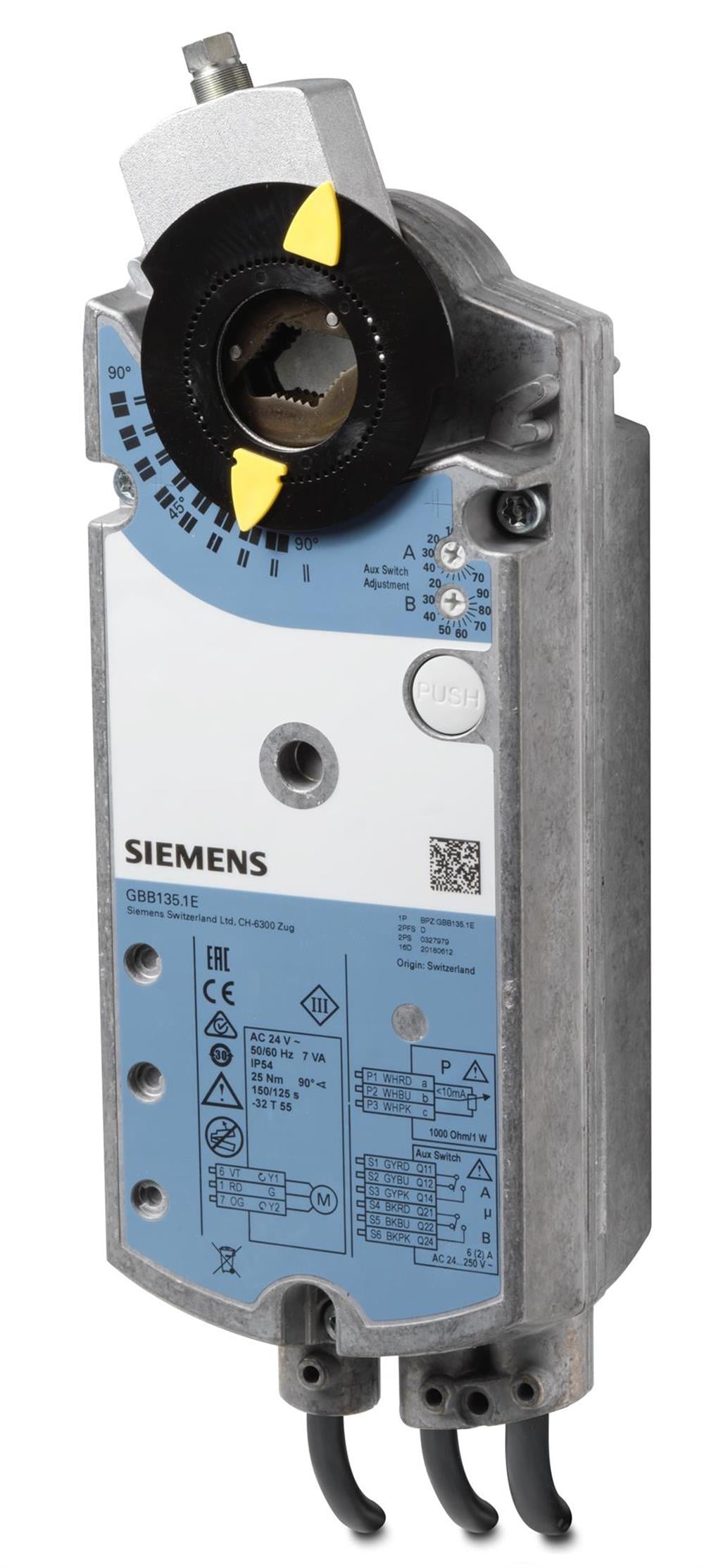 SiemensGBB135.1ESiemens GBB135.1E Rotary Tip Hava Damper MotoruRotary Hava Damper Motorları