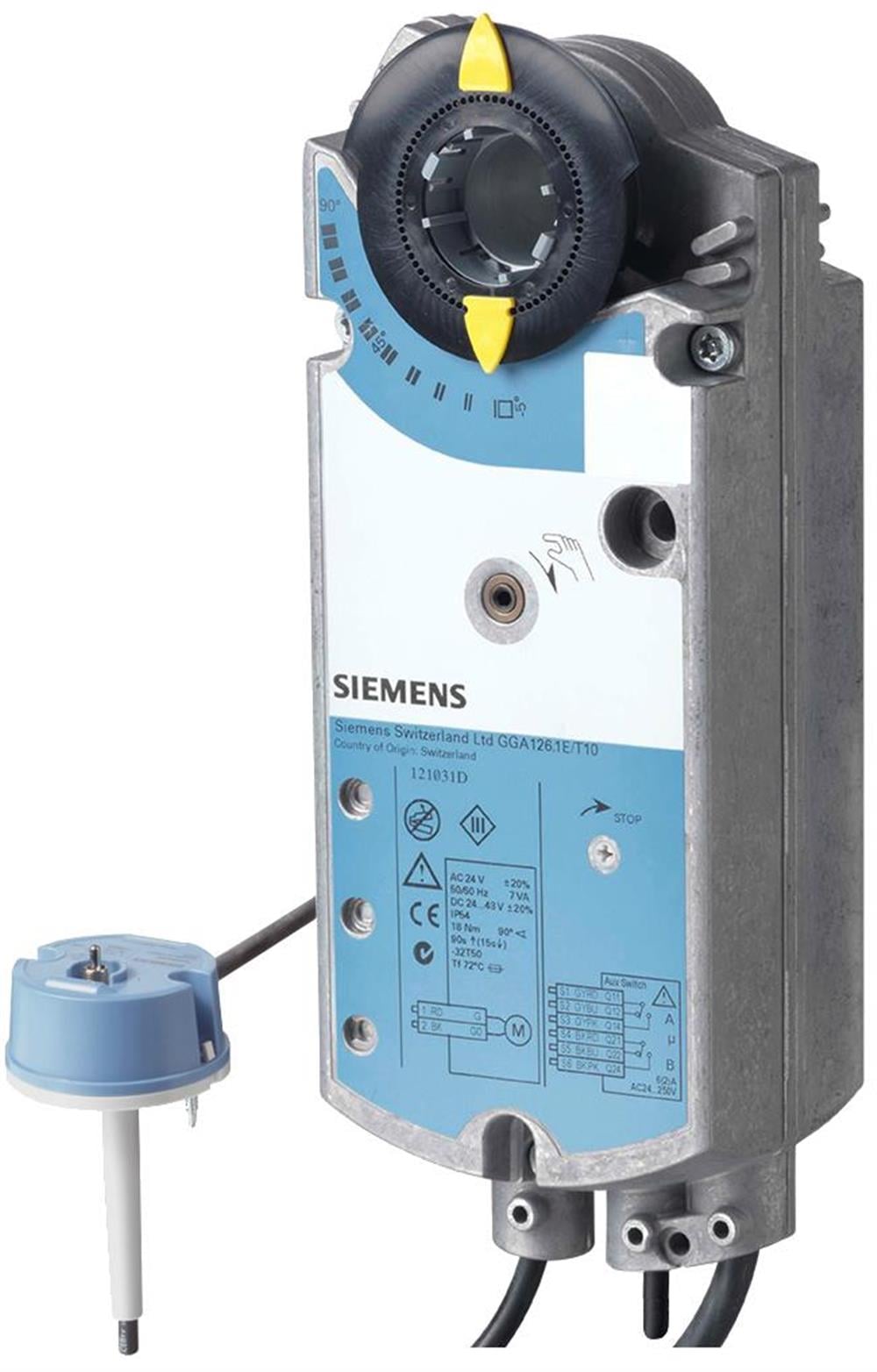 SiemensGGA126.1E/T12Siemens GGA126.1E/T12 Yangın/Duman Damper MotoruRotary Yangın-Duman Damper Motorları