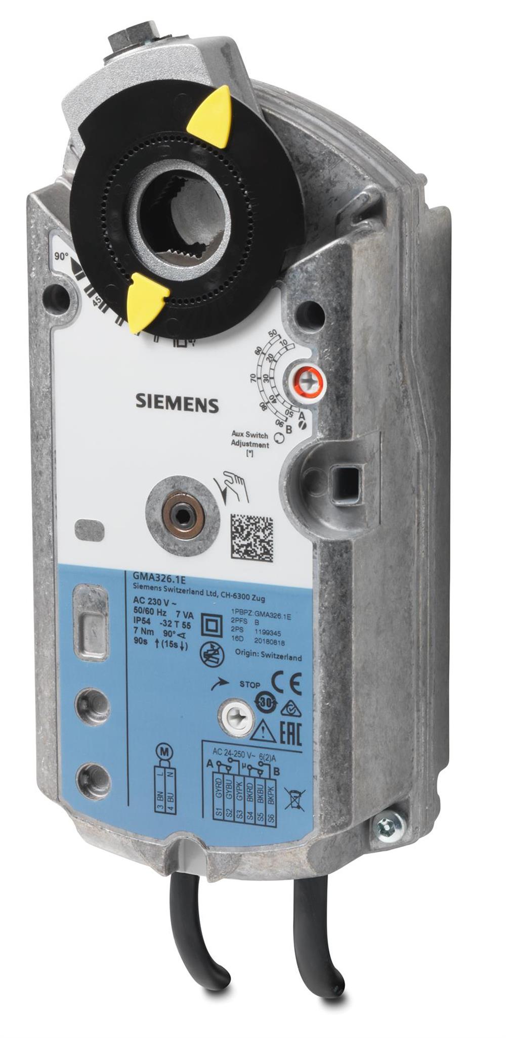 SiemensGMA326.1ESiemens GMA326.1E Rotary Tip Hava Damper MotoruRotary Hava Damper Motorları