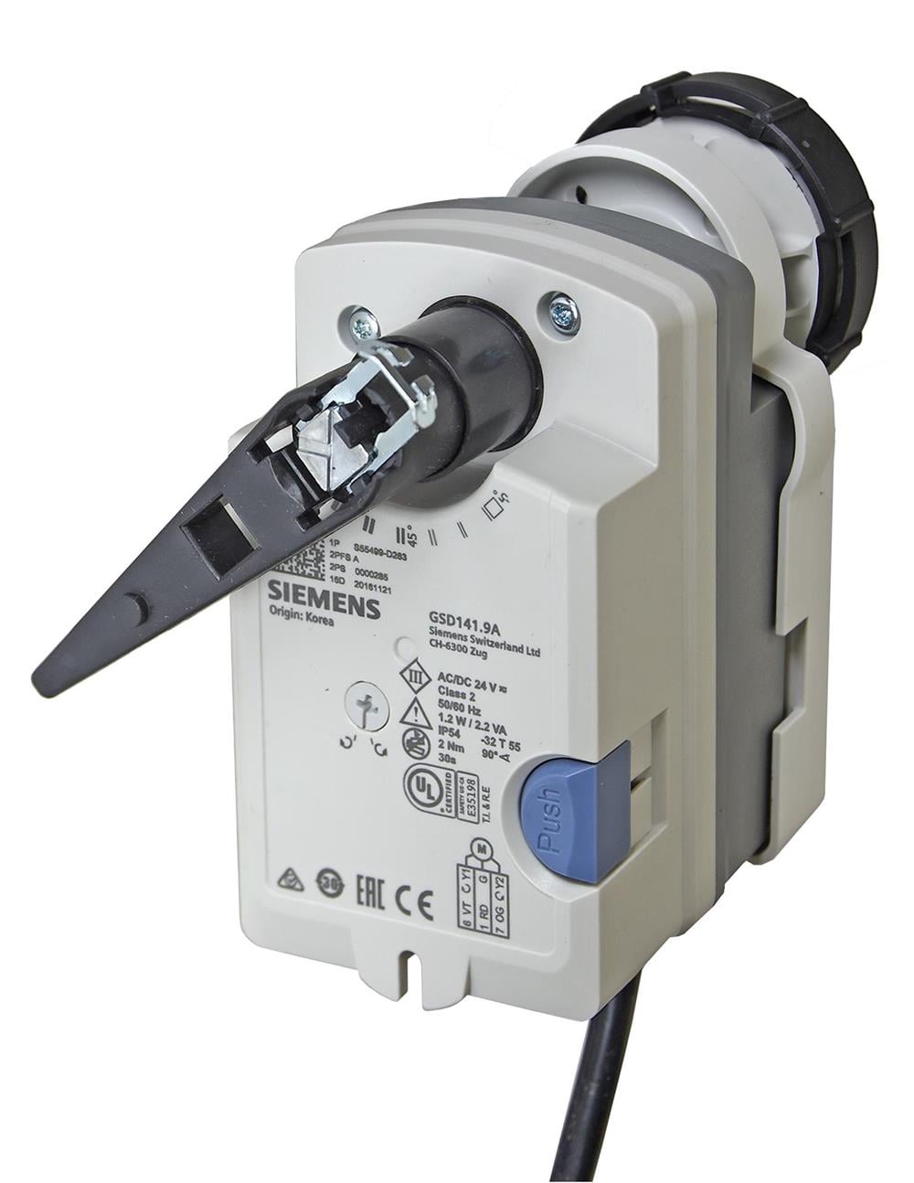 SiemensGSD341.9ASiemens GSD341.9A Küresel Vana Motoru AC 230 V, On-Off / Yüzer Kontrol, 2 Nm2 ve 3 Yollu Vana Motorları