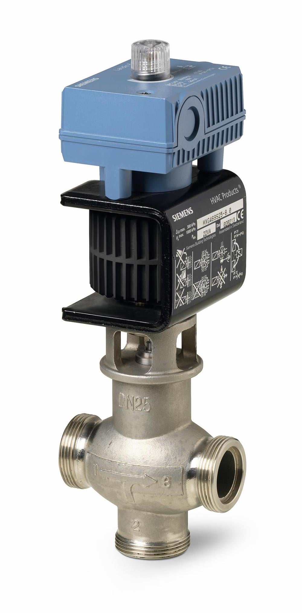 SiemensMXG461S15-1.5Siemens MXG461S15-1.5 2 Yollu Manyetik Dıştan Dişli Kontrol Vanası, PN16, DN15 (1/2'')Manyetik Vanalar