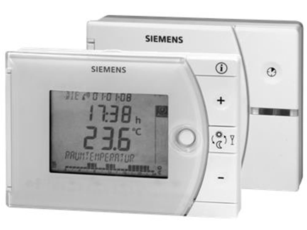 SiemensREV24RF/SETSiemens REV24RF/SET Dijital Haftalık Programlı Oda TermostatıDijital Kablosuz Oda Termostatları