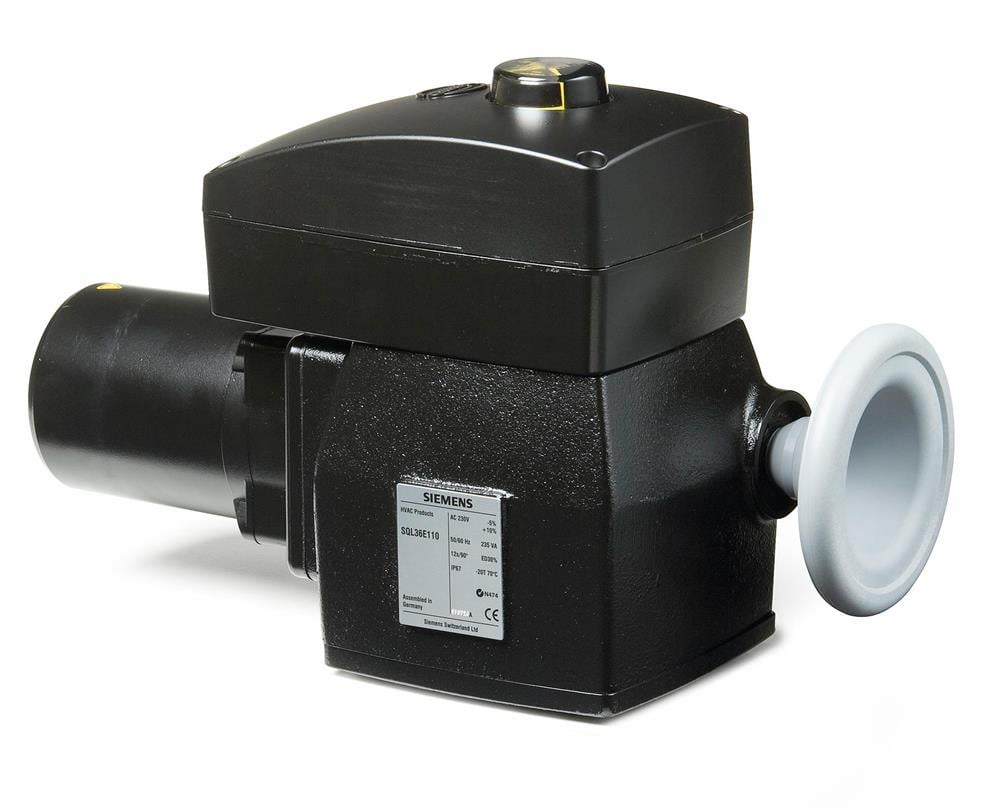 SiemensSQL36E110Siemens SQL36E110 Kelebek Vana Motoru AC 230 V, On-Off / Yüzer Kontrol, 400 NmKelebek Vana Motorları