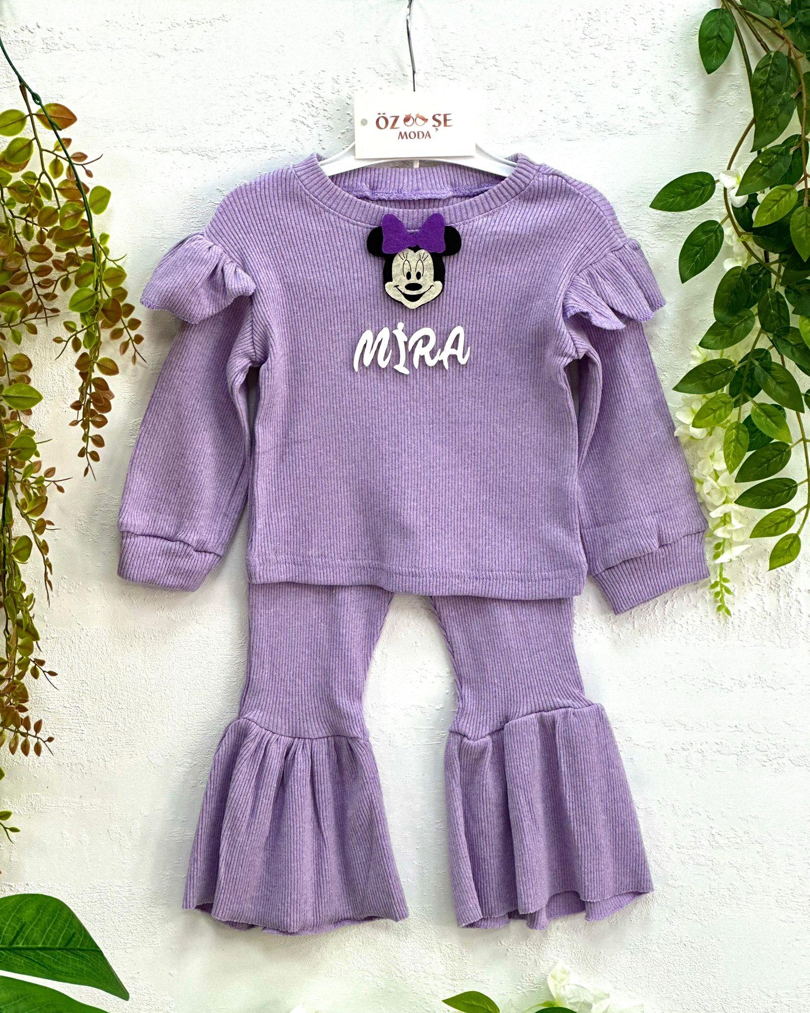 LİLA FIRFIRLI RİBANA TAKIM