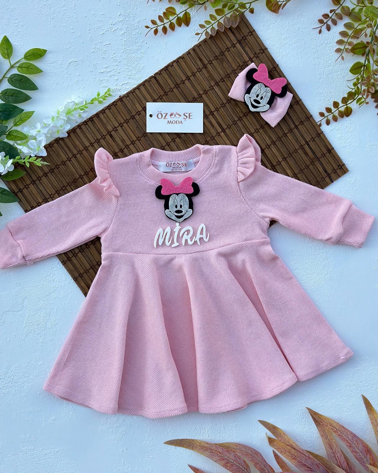 PUDRA PEMBE PRENSES ELBİSE