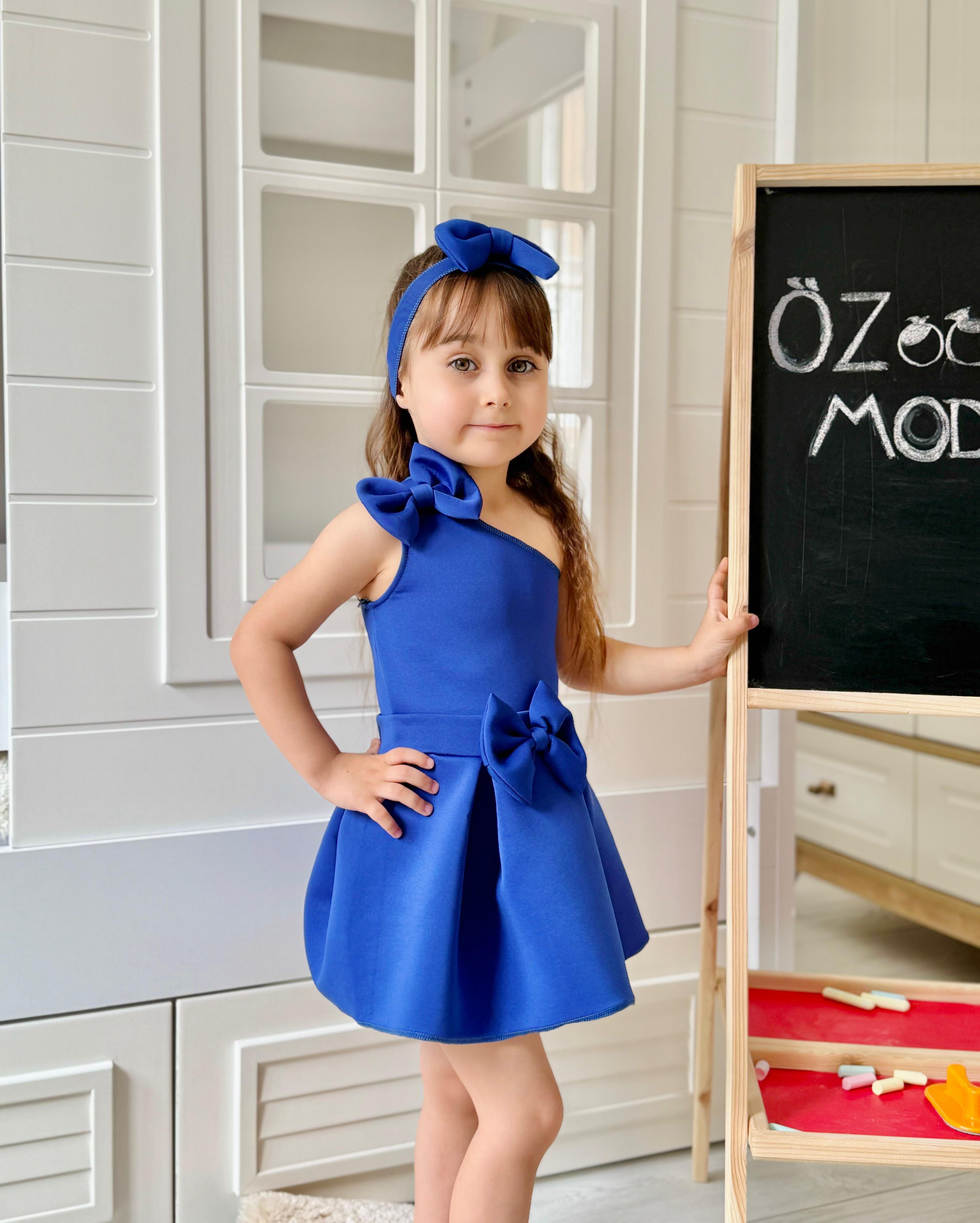 Saks Mavisi Scuba Crop Etekli Takım