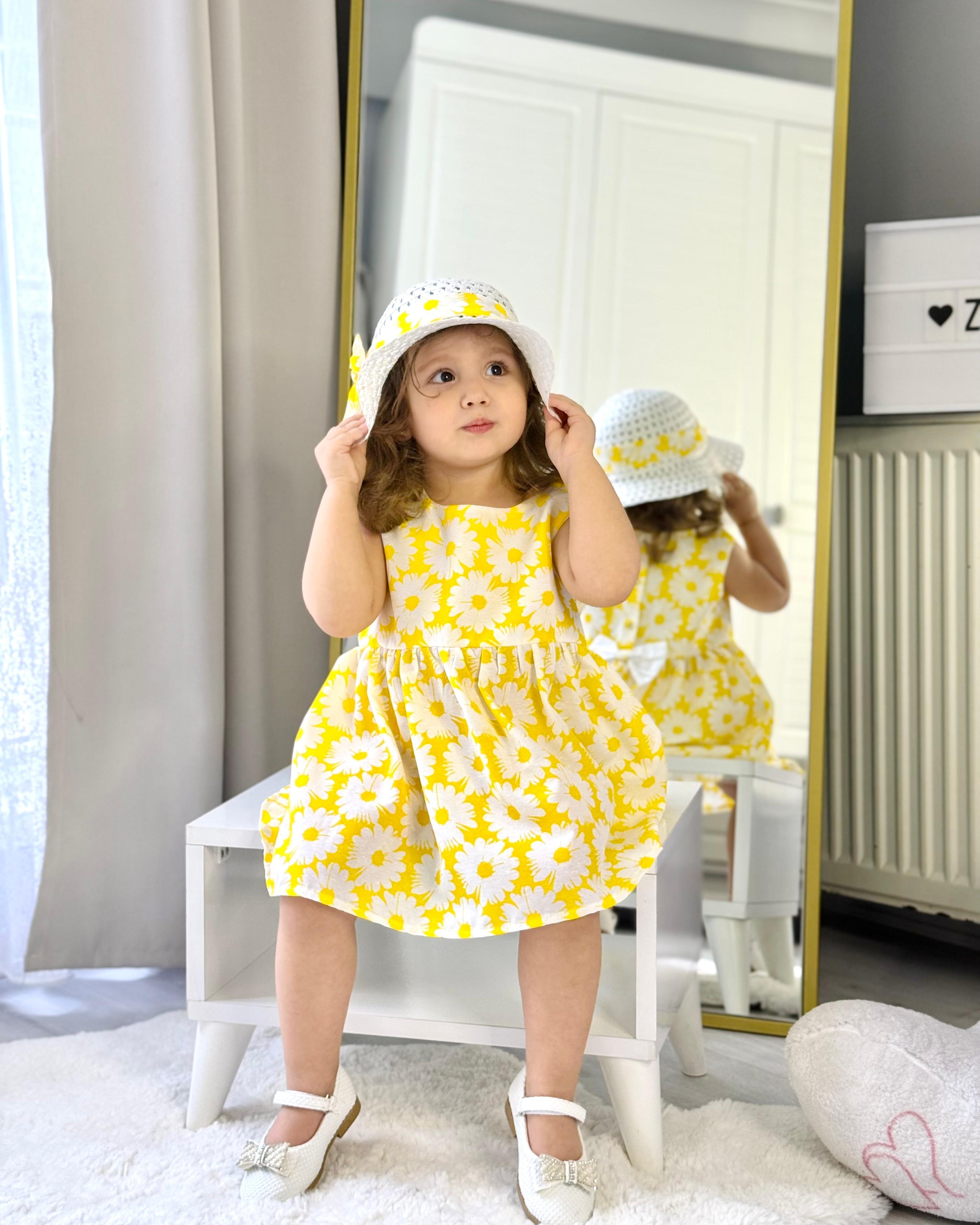 Sarı Papatya Elbise
