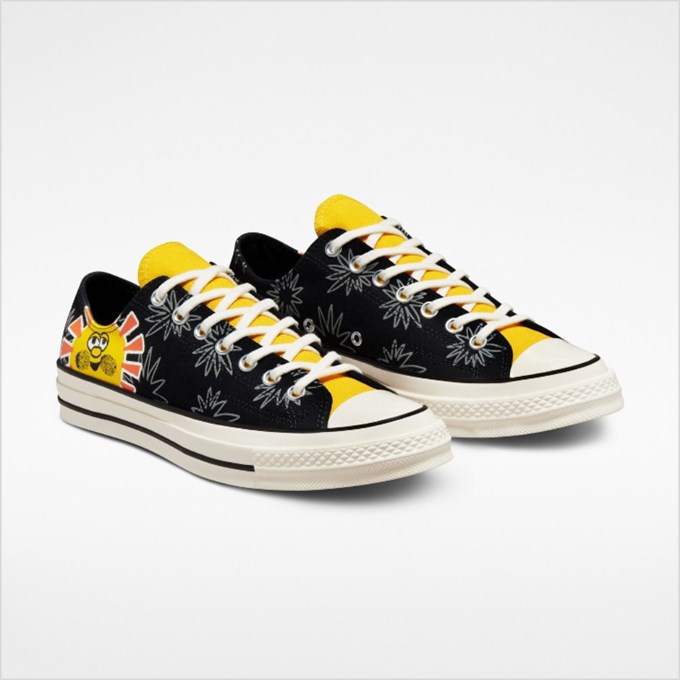 Converse Chuck 70 Sunny Floral Print Unisex Siyah Sneaker