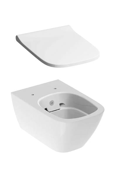 Geberit Smyle Square Rimfree Asma Klozet + Kapak