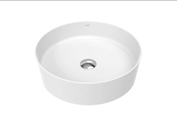 Creavit Loop Yuvarlak Çanak Lavabo, 45 cm Beyaz