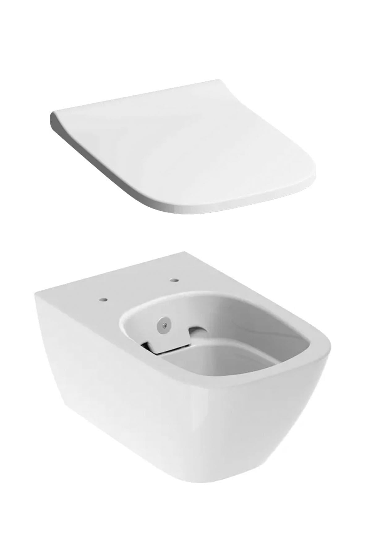 Geberit Smyle Square Rimfree Asma Klozet + Kapak