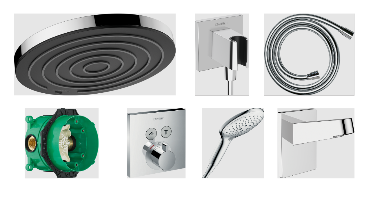 Hansgrohe Pulsify Termostatik Ankastre Banyo Seti