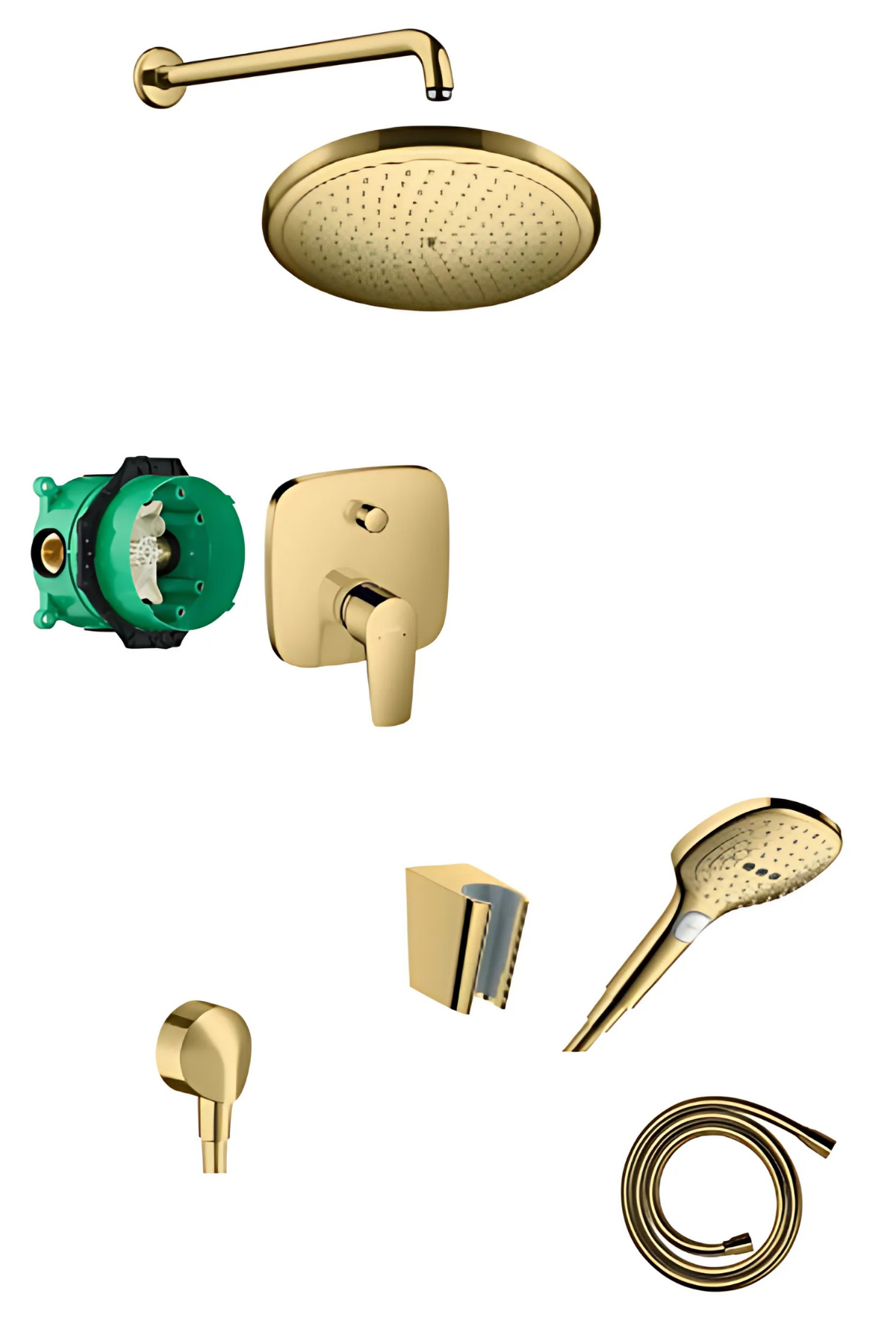 Hansgrohe Talis Ankastre Duş Seti (Altın)