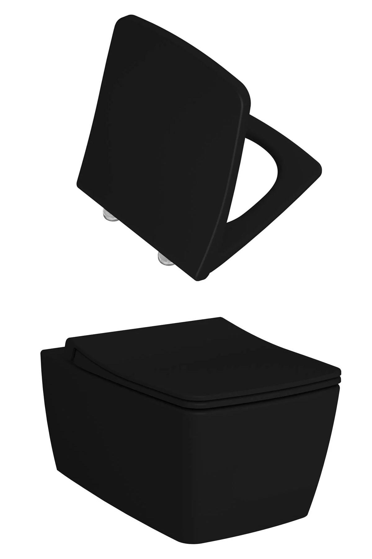 Vitra Metropole Asma Klozet Mat Siyah + Kapak