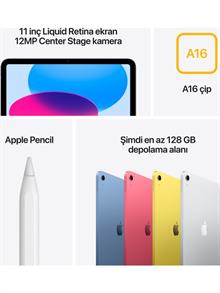 Apple iPad 11. Nesil Wi-Fi 128 GB 11